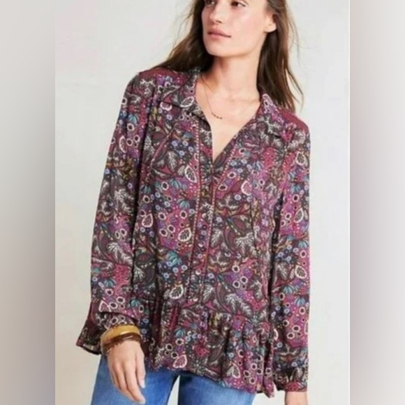 Maeve Tops - NWT Maeve‎ X Anthropologie Janie Peasant Blouse